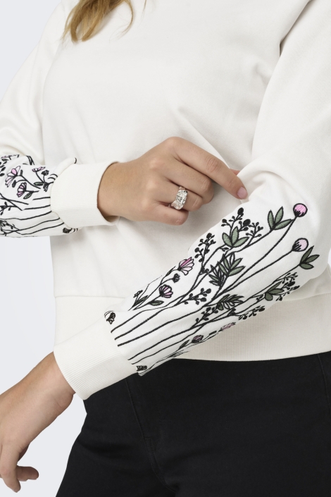 Jacqueline de Yong witte dames sweater | 