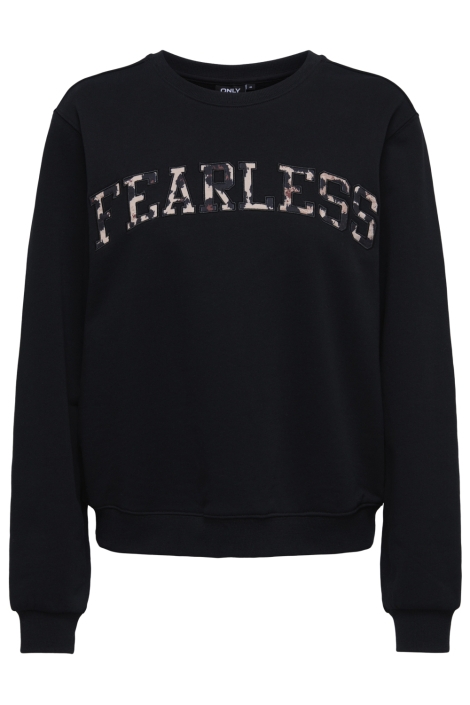 Only zwarte dames sweater | Vooraanzicht