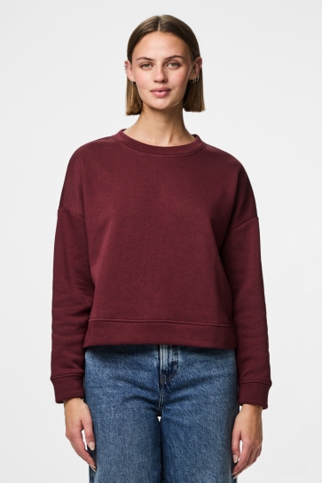 Pieces Trui PCCHILLI LS LOOSE SWEAT NOOS BC 17156302 TAWNY PORT