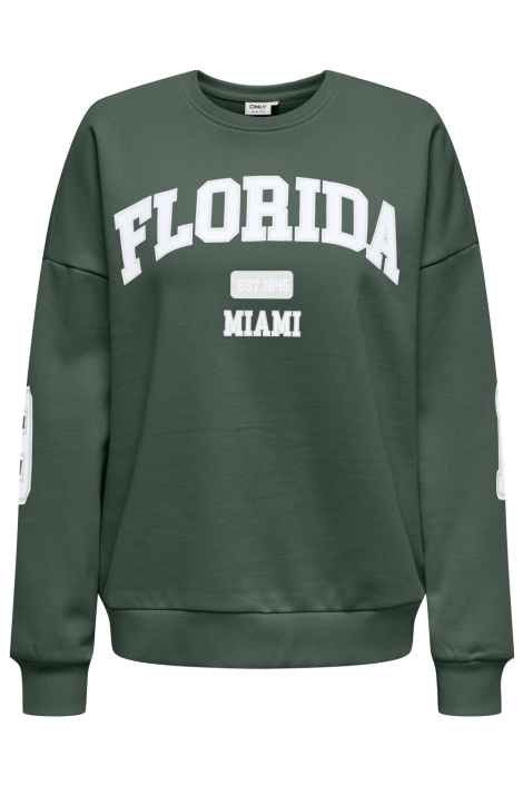 Only groene dames sweater | Vooraanzicht