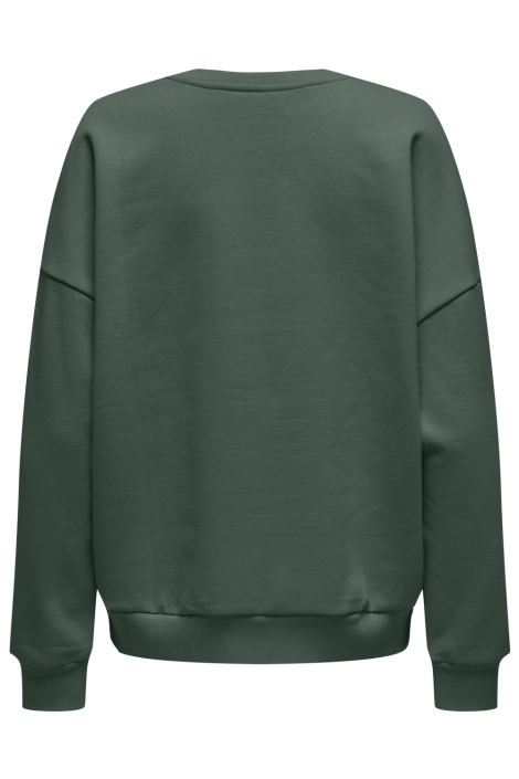 Only groene dames sweater | Achteraanzicht
