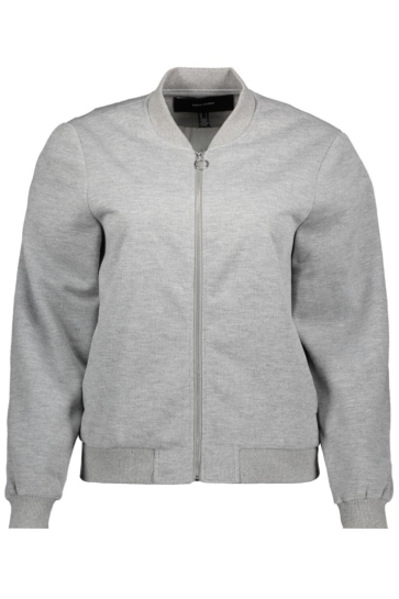 Vero Moda Jas VMKIMIKO LS SHORT JERSEY BOMBER NOO 10331961 LIGHT GREY MELANGE