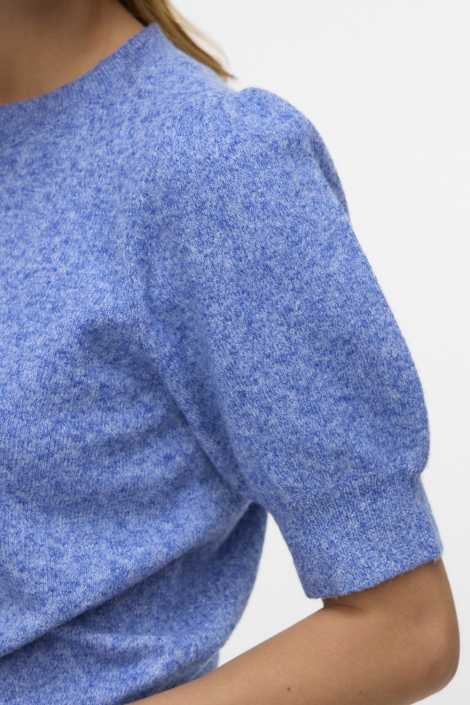 Vero Moda blauwe dames trui | Close up