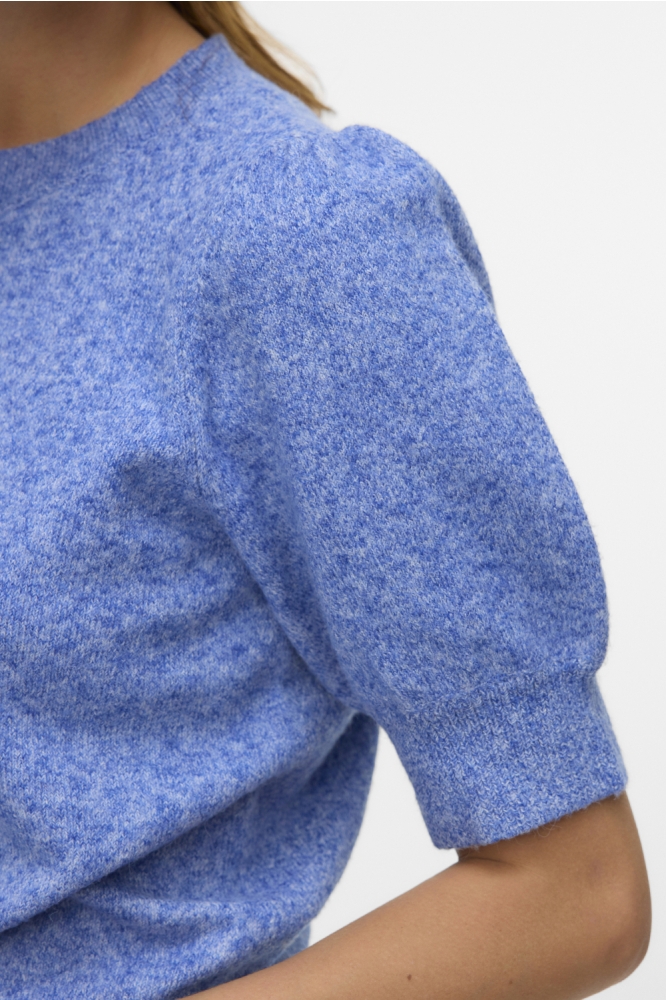Vero Moda blauwe dames trui | Close up