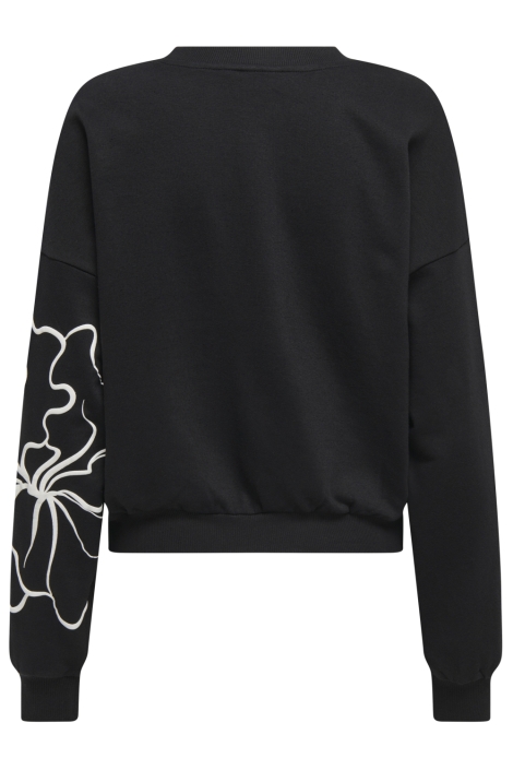 Only zwarte dames sweater | Achteraanzicht