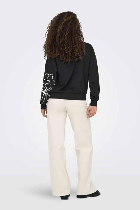 Only zwarte dames sweater | Model