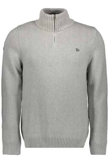 Superdry Trui COTON HALF ZIP KNIT M62110706A GREY MARL