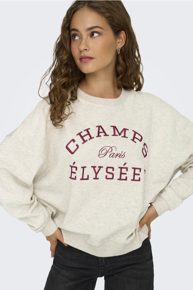 Jacqueline de Yong beige dames sweater | Model