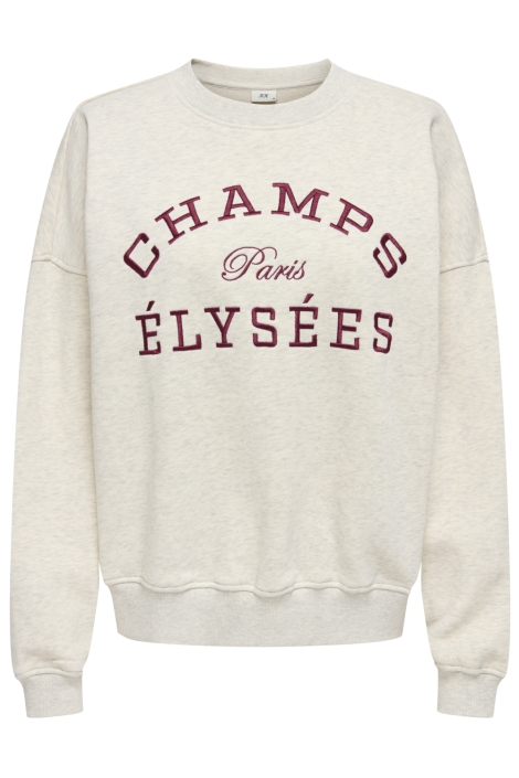 Jacqueline de Yong beige dames sweater | Vooraanzicht