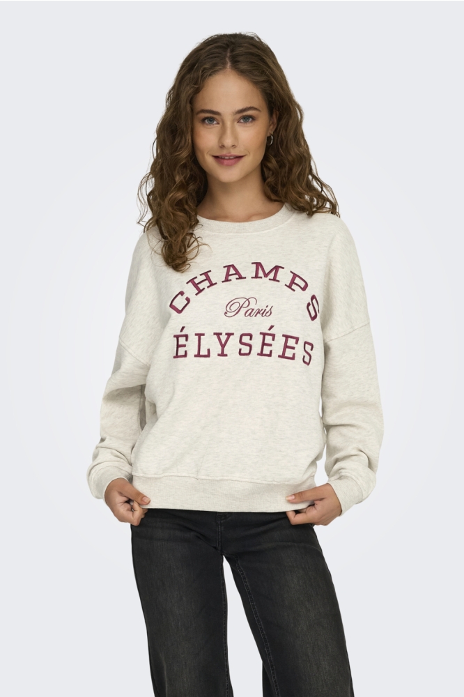 Jacqueline de Yong beige dames sweater | Model