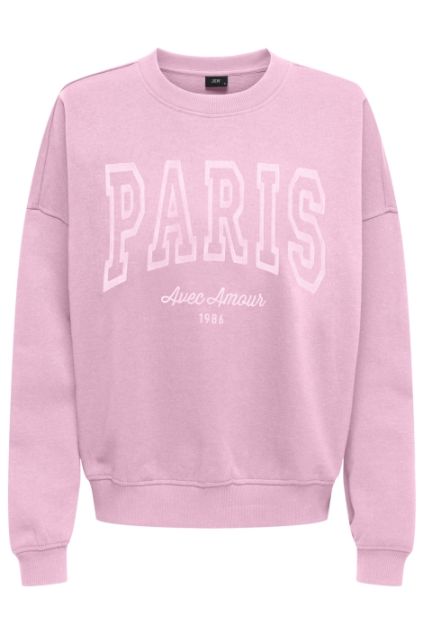 Jacqueline de Yong roze dames sweater | Vooraanzicht