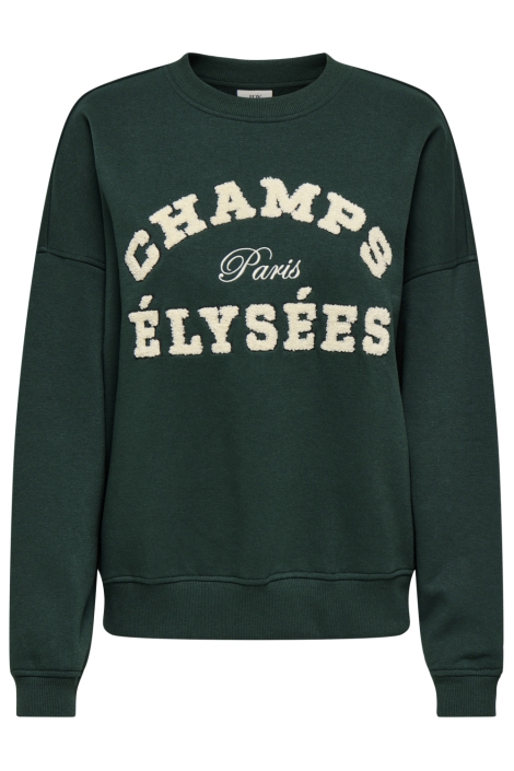 Jacqueline de Yong groene dames sweater | Vooraanzicht