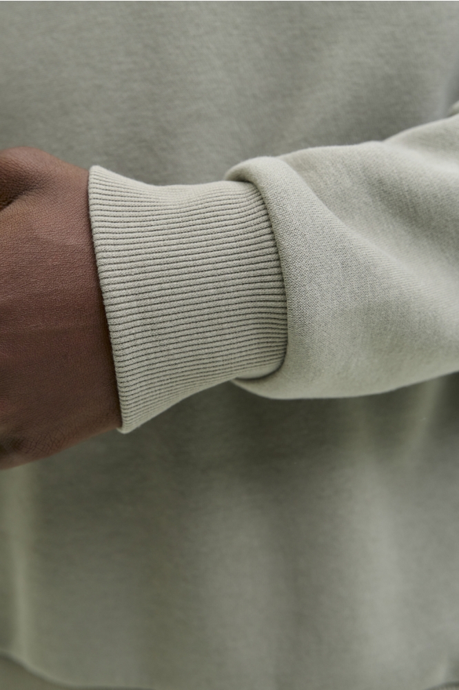 Jack & Jones groene heren sweater | Close up