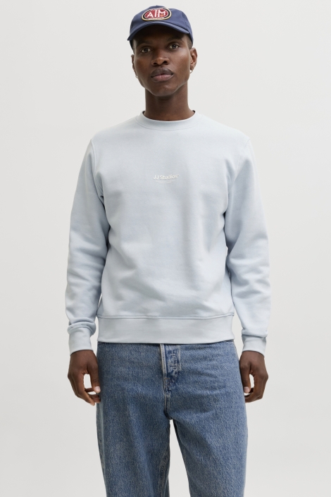 Jack & Jones blauwe heren trui | Vooraanzicht