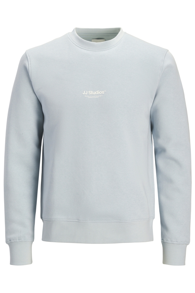 Jack & Jones blauwe heren trui | Model vooraanzicht