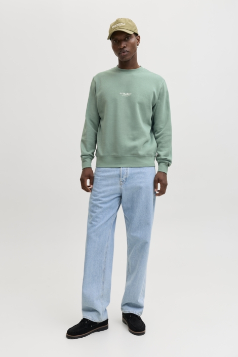 Jack & Jones groene heren trui | Model