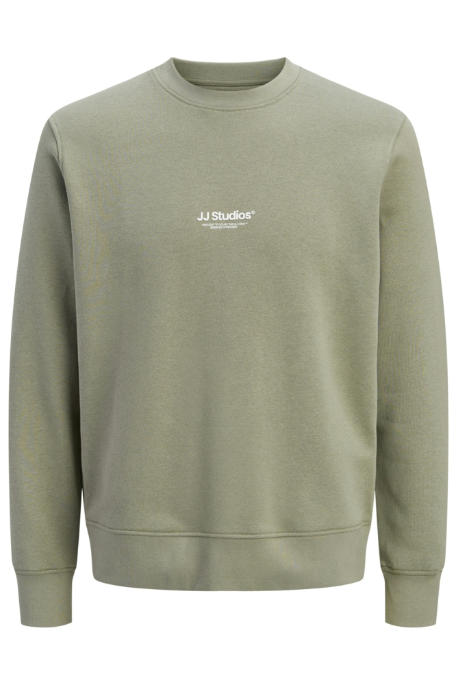 Jack & Jones groene heren sweater | Vooraanzicht