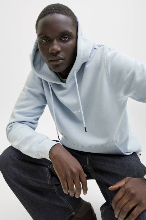 Jack & Jones blauwe heren sweater | Model vooraanzicht