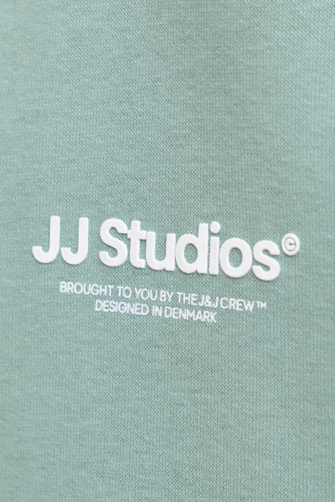 Jack & Jones groene heren sweater | Close up