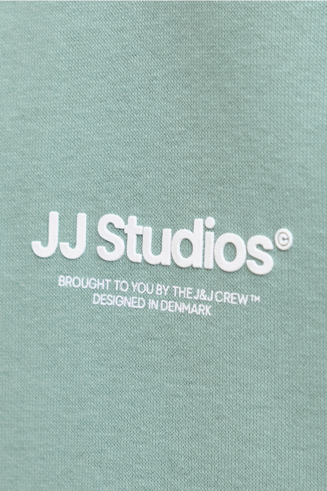 Jack & Jones groene heren sweater | Close up