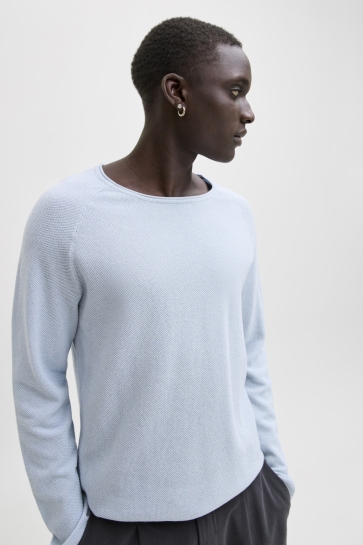 Jack & Jones Trui JJEHILL KNIT CREW NECK NOOS 12157321 CELESTIAL BLUE