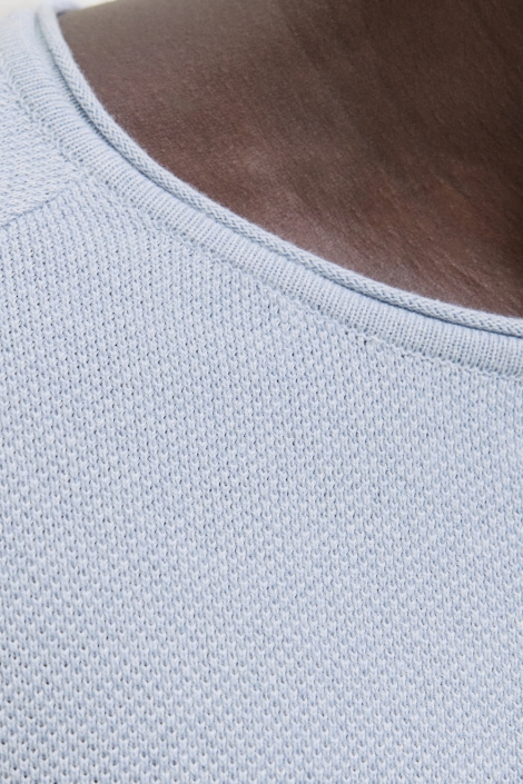 Jack & Jones blauwe heren trui | Close up