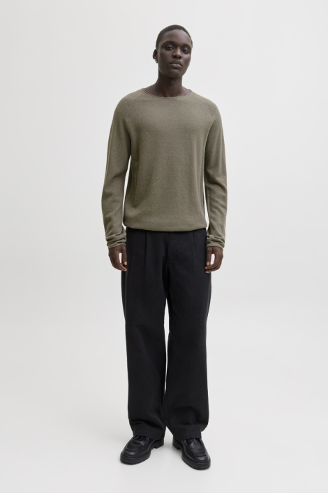 Jack & Jones groene heren trui | Model