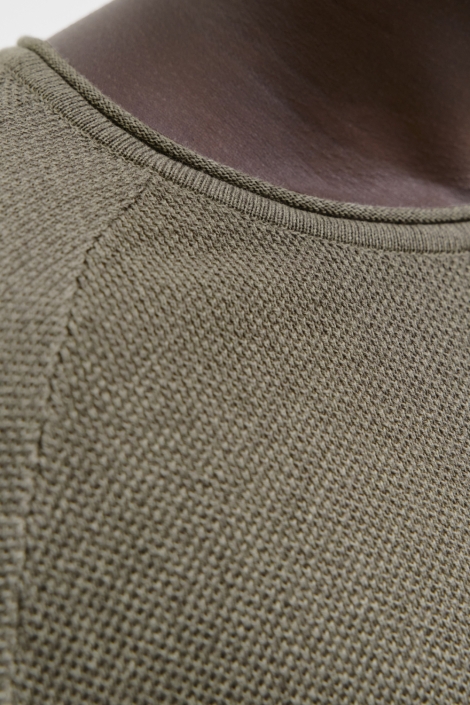 Jack & Jones groene heren trui | Close up