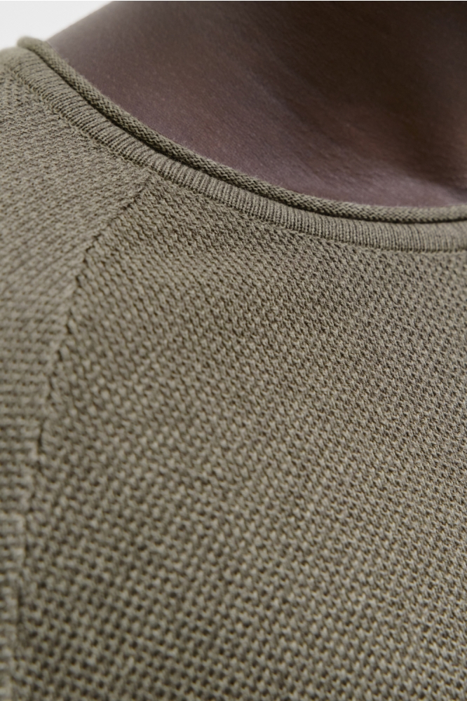 Jack & Jones groene heren trui | Close up