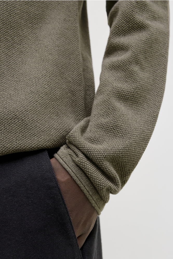 Jack & Jones groene heren trui | Close up