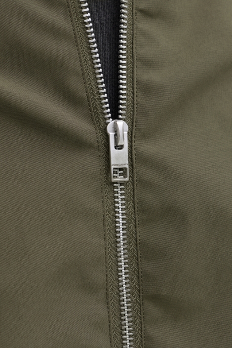 Jack & Jones groene heren jas | Close up