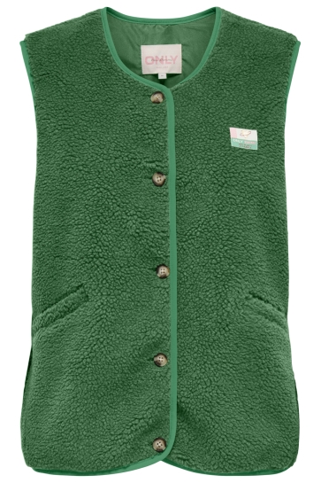 Only Vest ONLBABY LIFE TEDDY VEST PNT CS 15335416 MEDIUM GREEN/VINTAGE BATCH