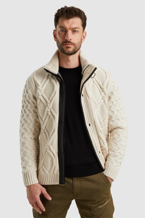 PME legend beige heren vest | Model vooraanzicht
