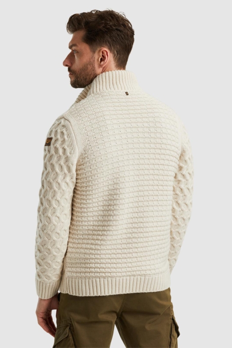 PME legend beige heren vest | Model achteraanzicht