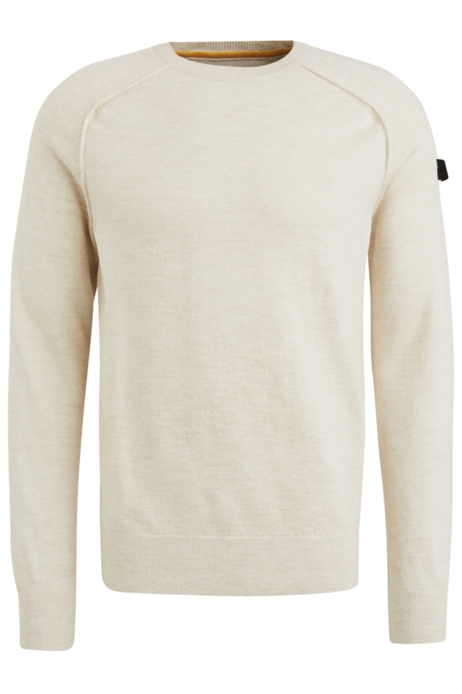 PME legend beige heren trui | Vooraanzicht