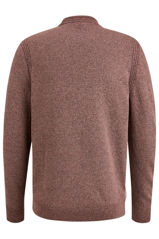 Cast Iron bruine heren trui | Achteraanzicht