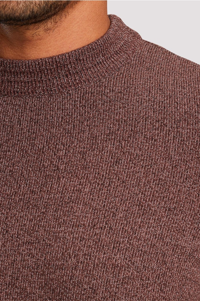 Cast Iron bordeaux heren trui | Kleurstaal