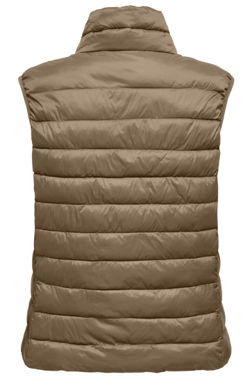 Only Jas ONLTAHIA LW QUILTED WAISTCOAT OTW N 15351970 COCOA CREME