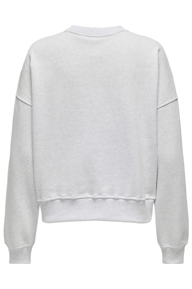 Only grijze dames sweater | Achteraanzicht
