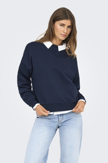 Only Trui ONLDAZE L/S CREW NECK SWT NOOS 15346570 NAVY BLAZER
