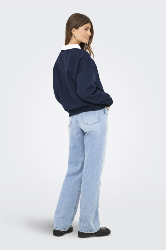 Only blauwe dames sweater | Model