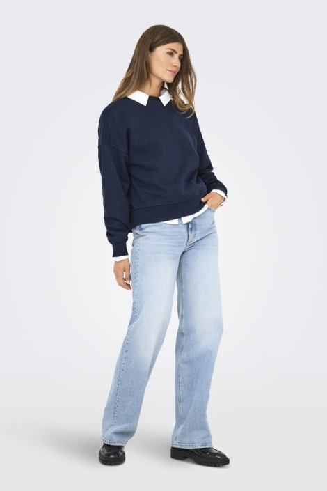 Only blauwe dames sweater | Model