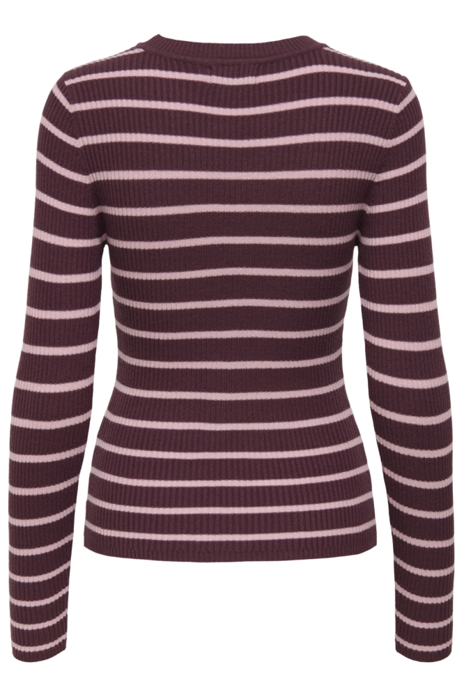 Only bordeaux dames trui | Achteraanzicht
