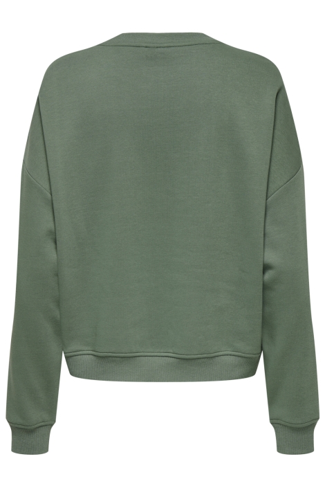 Only groene dames sweater | Achteraanzicht