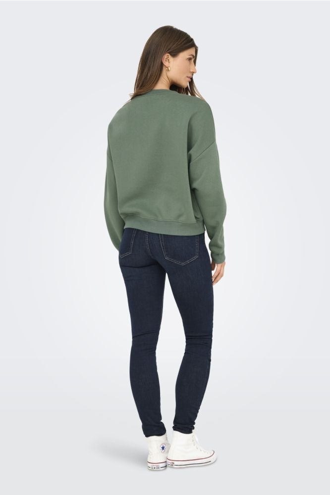 Only groene dames sweater | Model