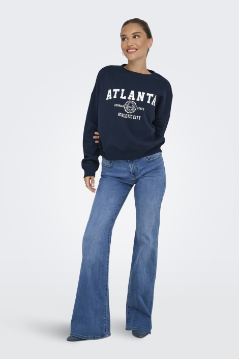 Only blauwe dames sweater | Model