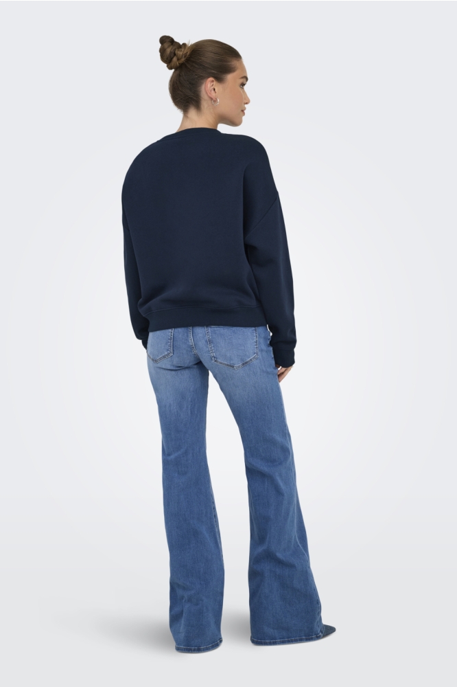 Only blauwe dames sweater | Model