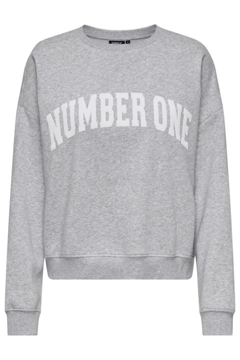Only grijze dames sweater | Vooraanzicht