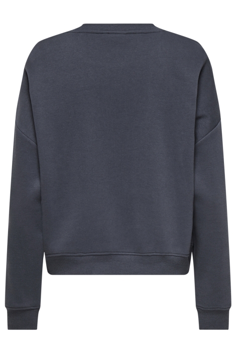 Only blauwe dames sweater | Achteraanzicht