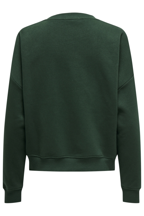 Only groene dames sweater | Achteraanzicht